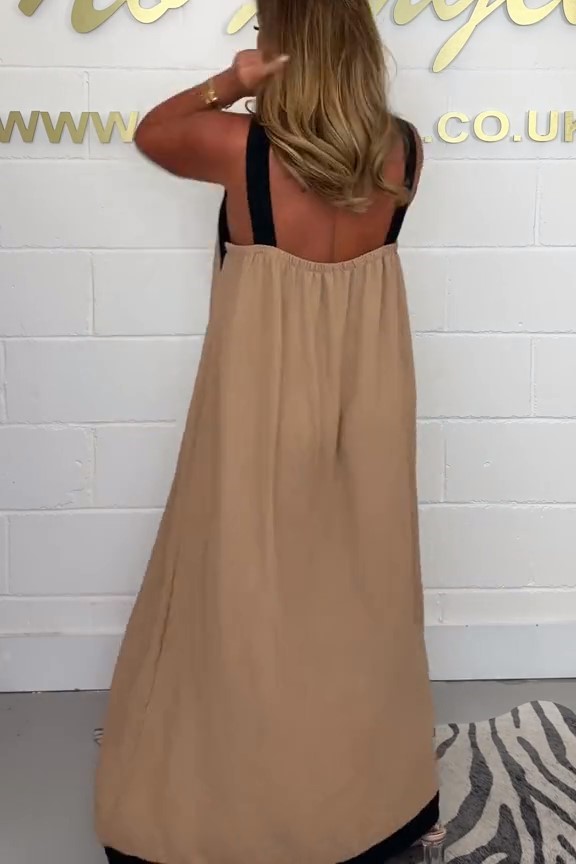 Casual V-Neck Sleeveless Loose Fit Maxi Dress (Buy 2 Free Shipping)